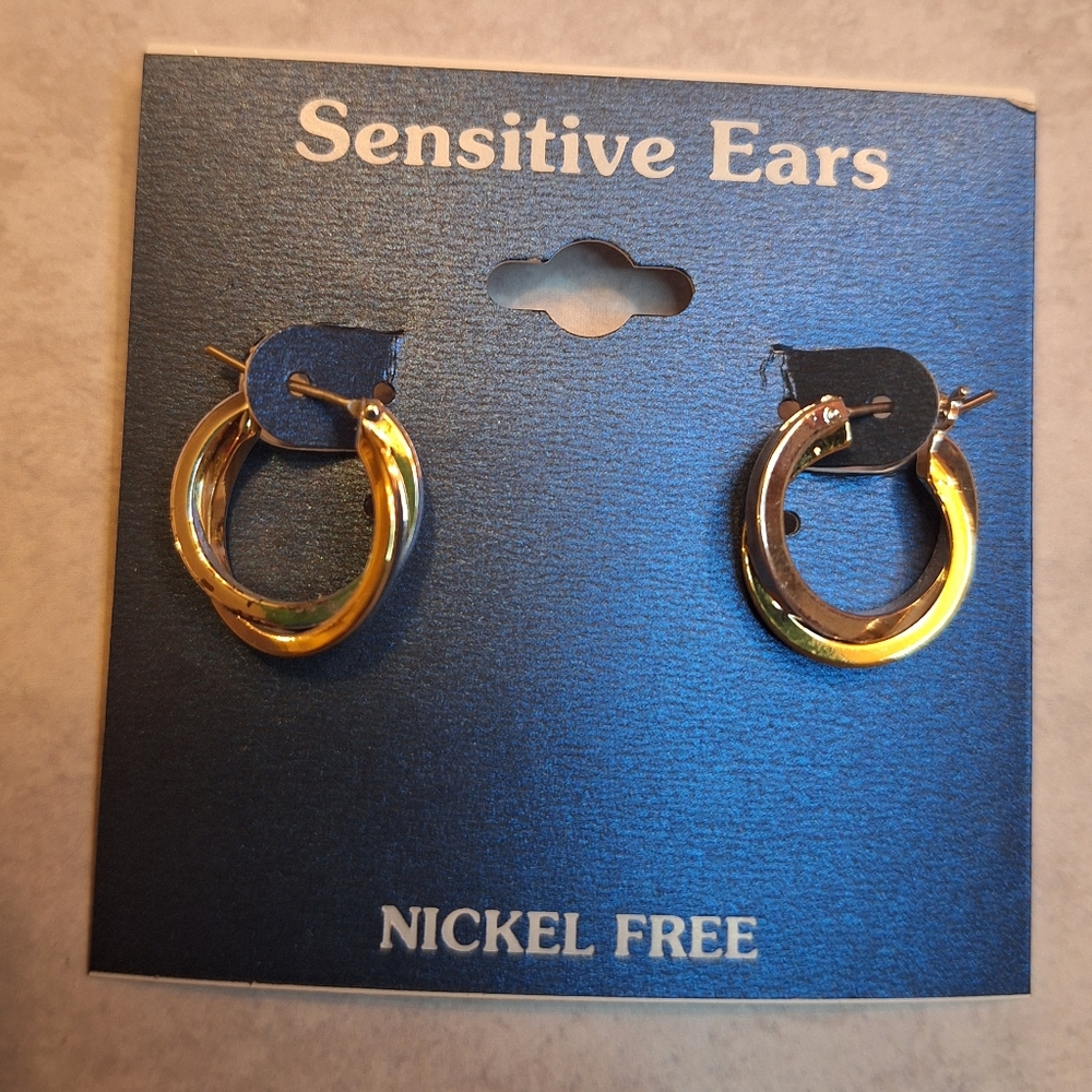 Gold and Silver Hoop Earrings for Sensitive Ears